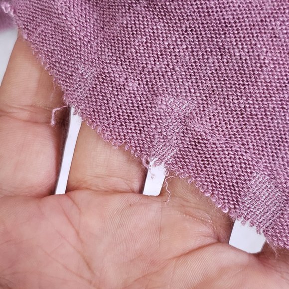 Free People Intimately L Lightweight Purple Knit Stretch Rayon Long Sleeve Shirt - Picture 5 of 9